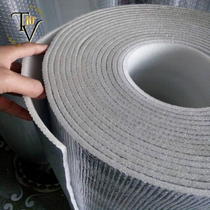 Xốp bạc 2 Xốp bạc cách nhiệt PE foam phủ bề mặt phản xạ