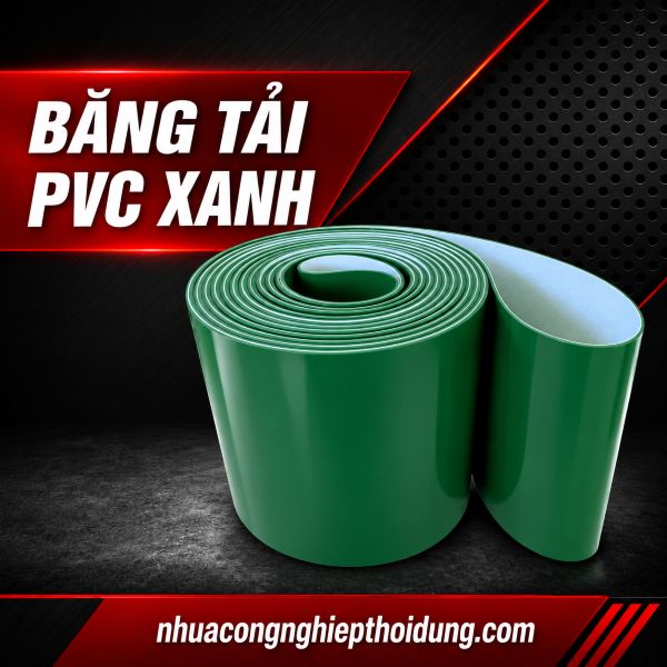 Băng tải PVC xanh 1 Băng tải PVC xanh